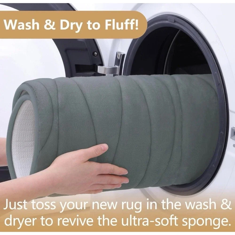 New Set of 2 Buganda Memory Foam Bath Mats – 17